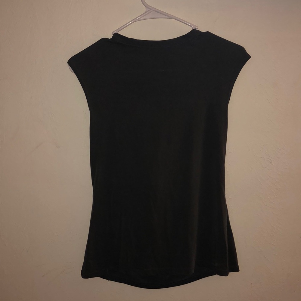 Grey sleeveless soft top
